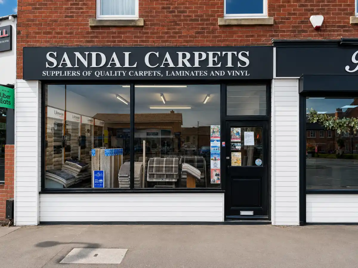 Inside the Sandal Carpets showroom on Barnsley Road, Wakefield